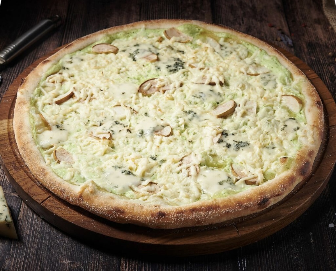 С грушей и горгонзолой D33 Пицца на тонком тесте720 г