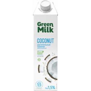 Напиток кокосовый Green Milk на рисовой основе