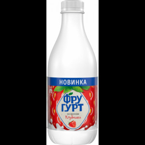 Напиток кисломолочный Фругурт со вкусом клубники, БЗМЖ