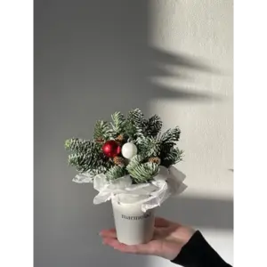 Новогодняя композиция в стакане