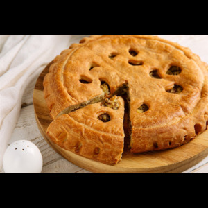 Пирог с картофелем и грибами