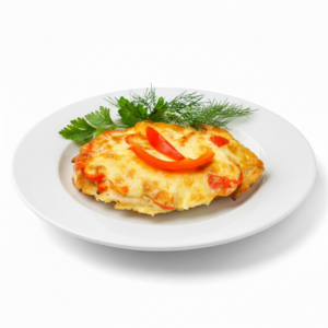 Отбивная свиная с сыром и помидором