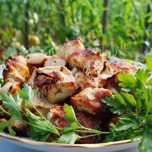 ШАШЛЫК ИЗ КУРИЦЫ