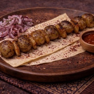 Шашлык из картофеля с курдюком 200 г