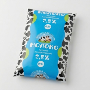 Молоко "Деревенский дворик" 2,5%, 0,9л