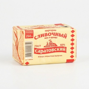 Маргарин "Саратовский" сливочный 60%, 250г
