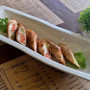 Блин с лососем и творожным сыром, 150г