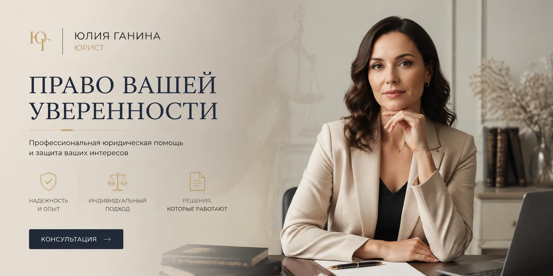Юрист Юлия Ганина